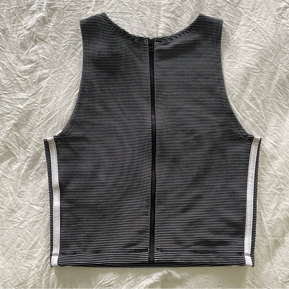 Adidas Zippable Ribbed Tank - Picture 2 of 4